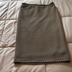 Sans Souci Stretchy Polka Dot Pencil Skirt